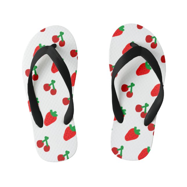 Tongs Enfants Fraises de cerise Flip Flops (Semelle)