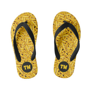 Tongs Enfants Funny Français Fries Motif Personnalisé