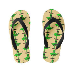 Tongs Enfants Germinator plante cyborg drôle dessin animé