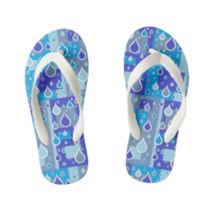 Tongs Enfants Gouttes de pluie Avril Showers Multi Bleu Design