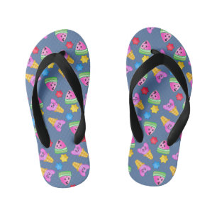 Tongs Enfants Happy Cat Ice Cream Melon Fruit mignonne sucré