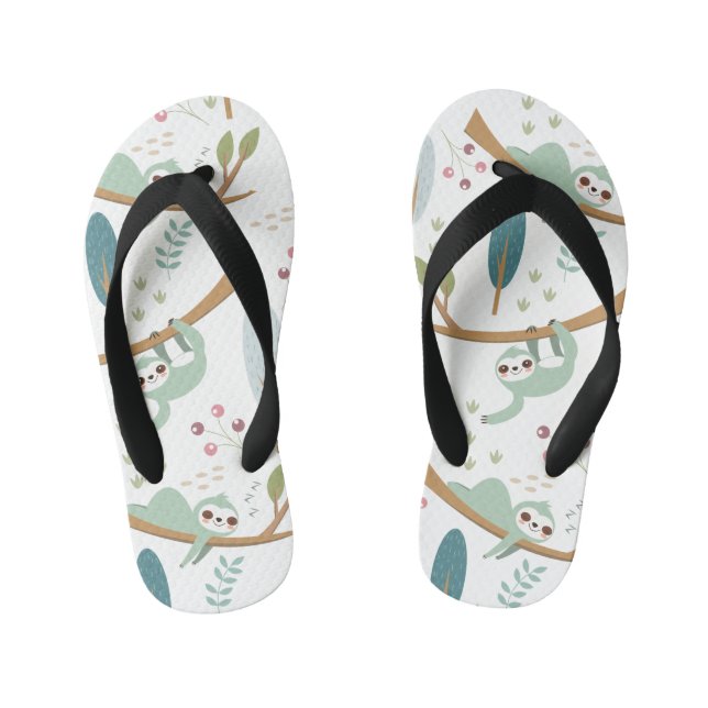 Tongs Enfants Happy Sloth Motif (Semelle)