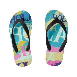 Tongs Enfants Hola colorée Abstraite