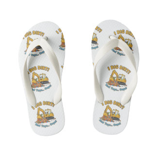 Tongs Enfants "I Dig Dirt" Playful Excavator