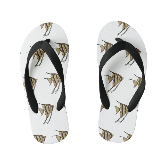 Tongs Enfants Illustration d'angelfish (Semelle)