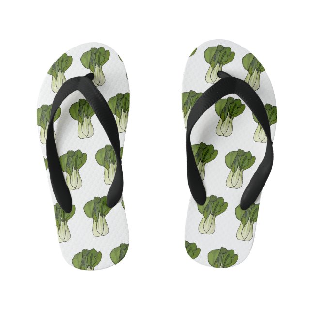 Tongs Enfants Illustration de Bok choy (Semelle)