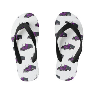 Tongs Enfants Illustration de camion semi-remorque