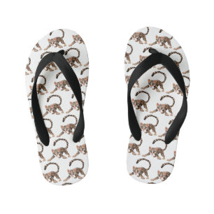 Tongs Enfants Illustration de cartoon d'ocelot mignon