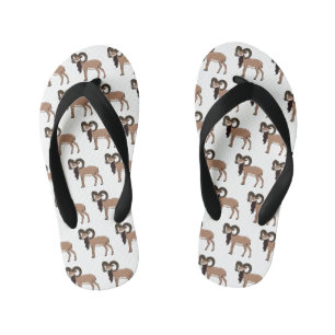 Tongs Enfants Illustration de chèvre de Mouflon