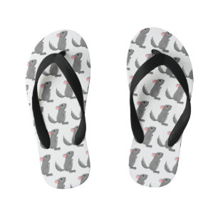 Tongs Enfants Illustration de chinchilla gris mignon