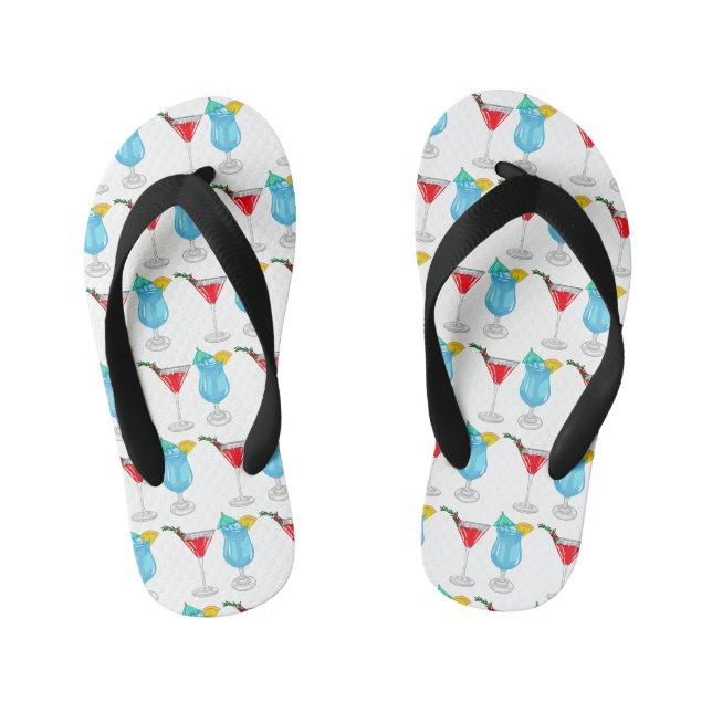 Tongs Enfants Illustration de cocktail (Semelle)