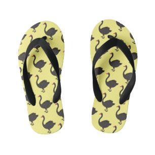 Tongs Enfants Illustration de cygne noir