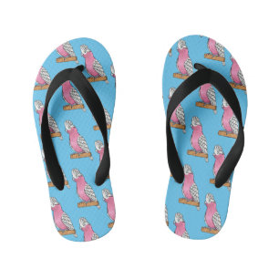 Tongs Enfants illustration de dessin animé d'oiseau Galah 