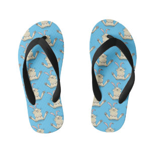 Tongs Enfants Illustration de dessin de lapin lapin mou