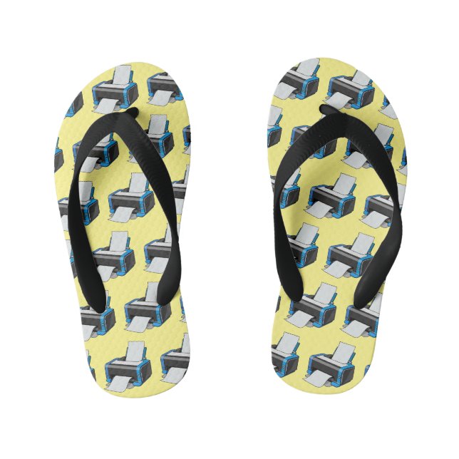 Tongs Enfants Illustration de dessin d'imprimante (Semelle)