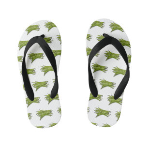 Tongs Enfants Illustration de haricots verts