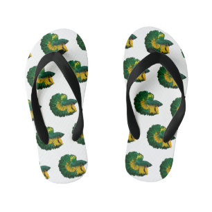 Tongs Enfants Illustration de la caricature de poisson de combat