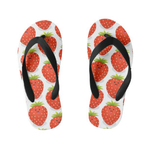 Tongs Enfants Illustration de la fraise Cute kawaii