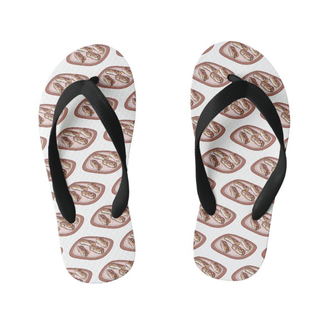 Tongs Enfants Illustration de l'éclair de chocolat (Semelle)