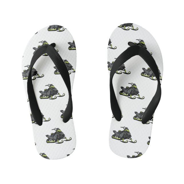 Tongs Enfants Illustration de motoneige (Semelle)