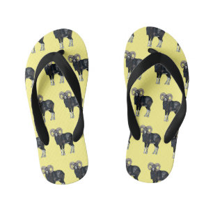 Tongs Enfants Illustration de mouflon, mouton