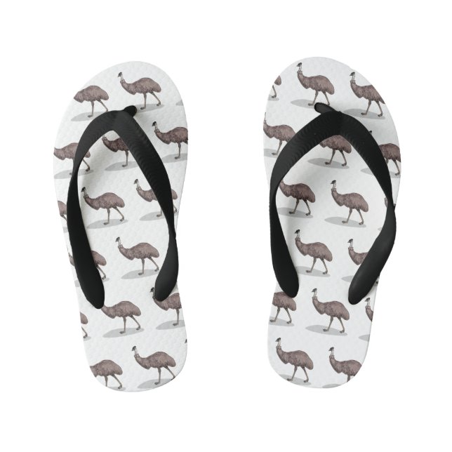 Tongs Enfants Illustration d'Emu bird (Semelle)