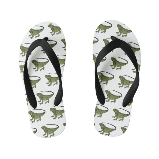 Tongs Enfants Illustration d'Iguana (Semelle)
