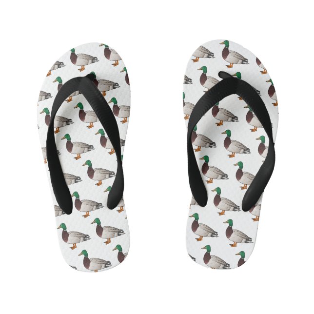 Tongs Enfants Illustration du canard de Majard (Semelle)