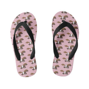 Tongs Enfants Illustration d'un poney de Shetland mignon