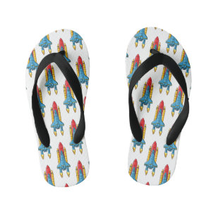 Tongs Enfants Illustration d'un vaisseau de fusées