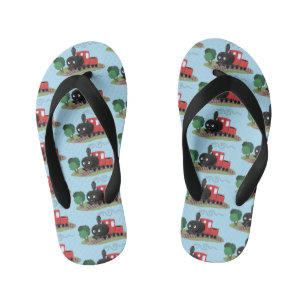 Tongs Enfants Illustration d'une locomotive à vapeur mûre