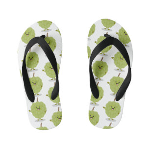 Tongs Enfants Joli cartoon de chérimole, pomme-cannelle