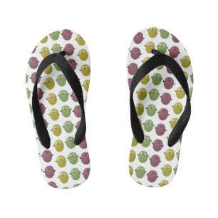 Tongs Enfants Jolie olives joyeux chantant dessin animé
