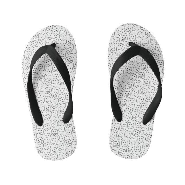 Tongs Enfants Joyeux Motif des dents (Semelle)