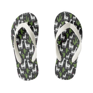 Tongs Enfants Joyeux Motif Llama