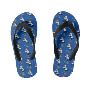 Tongs Enfants Le mignon secrétaire oiseau écrire des notes dessi
