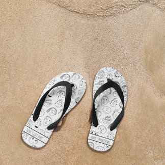 Tongs Enfants Les enfants de gribouillis sur mesure