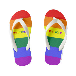 Tongs Enfants LGBT Rainbow Pride Drapeau Enfants Flip Flops