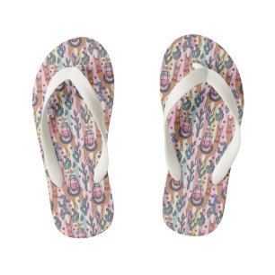 Tongs Enfants Llamas On Stripes Motif
