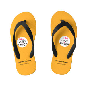 Tongs Enfants Macaroni & Cheese Boys Logo personnalisable pour l