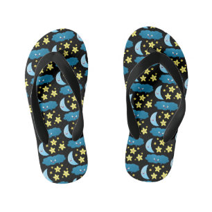 Tongs Enfants Mignons étoiles chantant, lune et bande dessinée d