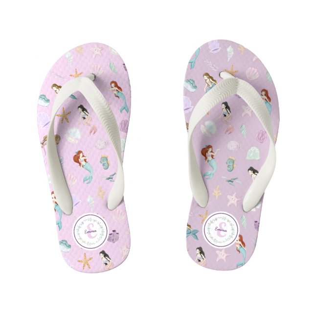 Tongs Enfants Monogramme de sirènes lunaires (Semelle)