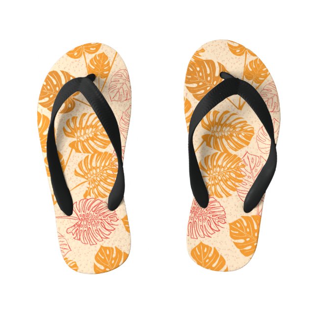 Tongs Enfants Monstera feuilles : la silhouette tropicale sans s (Semelle)