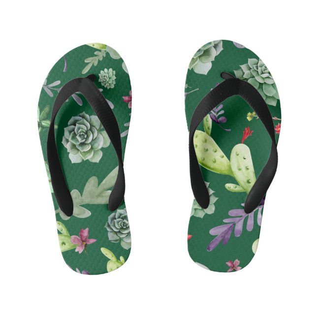 Tongs Enfants Motif Cactus 3 (Semelle)
