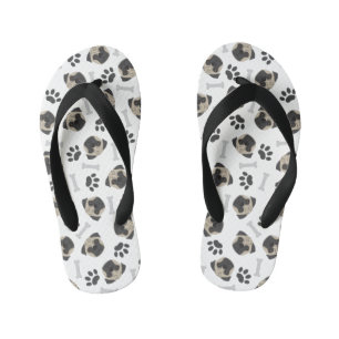 Tongs Enfants motif Carlin, pattes et os