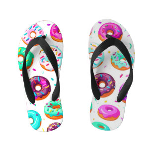 Tongs Enfants Motif de beignets à la crème délicieux