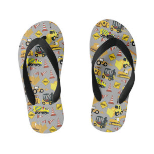Tongs Enfants Motif de camions de construction