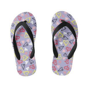 Tongs Enfants Motif de coeur 31