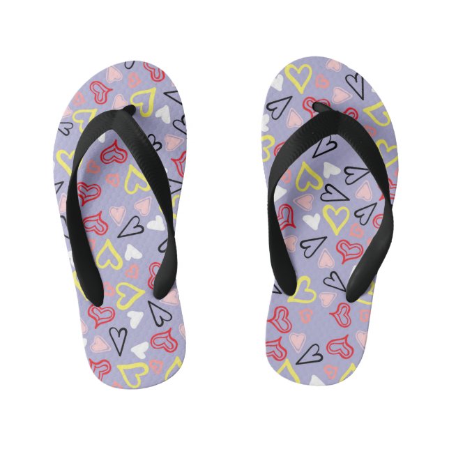 Tongs Enfants Motif de coeur 31 (Semelle)