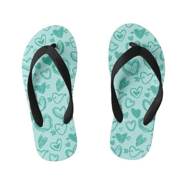 Tongs Enfants Motif de coeur 60 (Semelle)